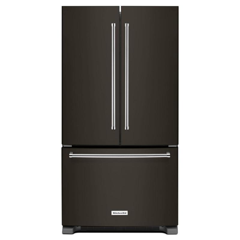 KitchenAid Black Stainless, 22 Cu. Feet 36" Width Counter Depth French Door Refrigerator