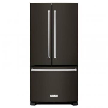 KitchenAid Black Stainless, 22 Cu. Feet 33" Width Standard Depth French Door Refrigerator