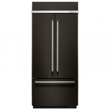 KitchenAid 20.8 Cu. Feet 36" Built In Black Stainless French Door Refrigerator