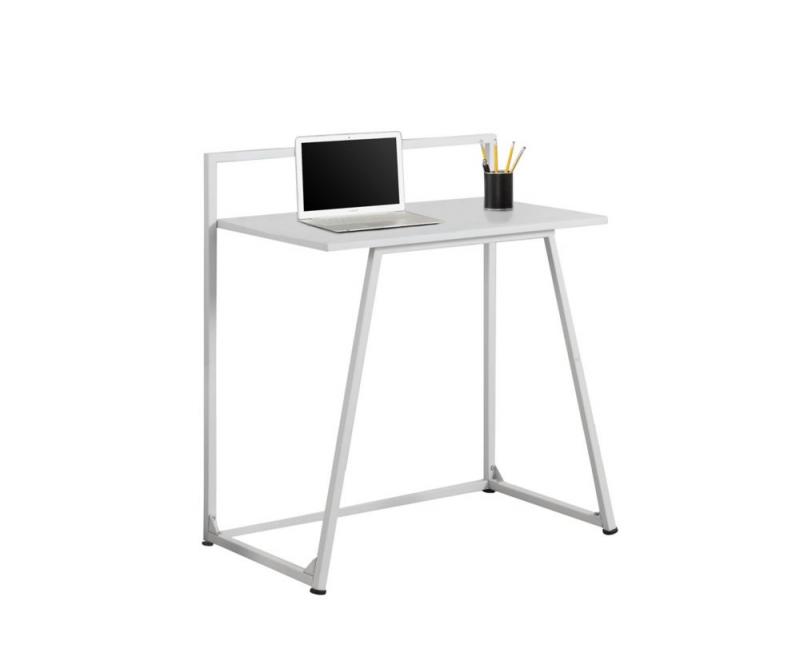 Monarch Computer Desk - 32" L / Juvenile White / White Metal