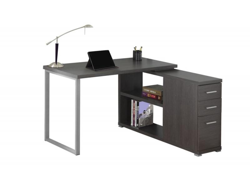 Monarch Computer Desk - Grey Left Or Right Facing Corner