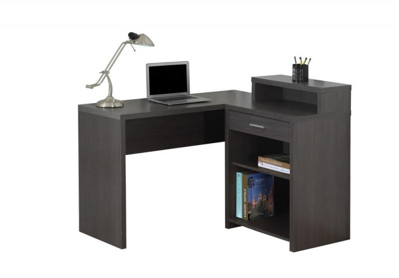 Monarch Computer Desk - Grey Corner With Storage