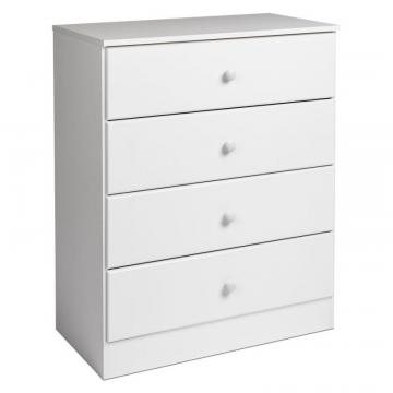 Prepac Astrid 4-Drawer Dresser, White