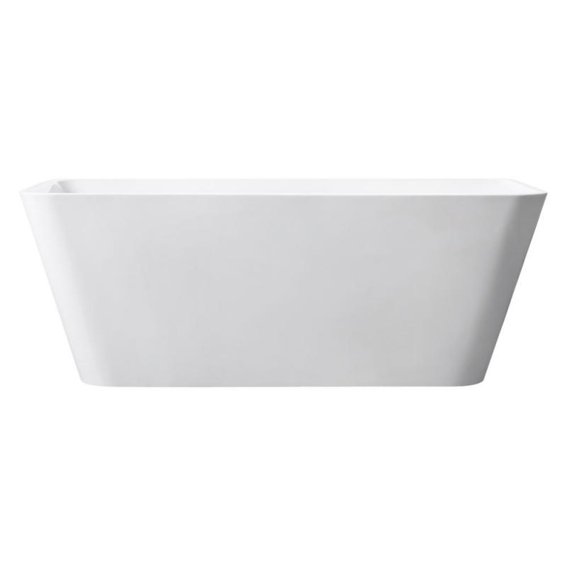 Avanity Piron 63" Free Standing Acrylic Soaking Tub With Center Drain, Pop-Up Drain Assembly