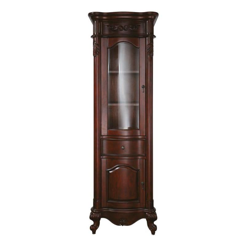 Avanity Provence 24" Linen Tower in Antique Cherry Finish