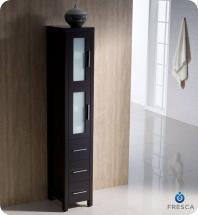 Fresca Torino Espresso Tall Bathroom Linen Side Cabinet