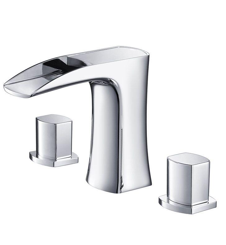 Fresca Fortore Widespread Mount Bathroom Vanity Faucet in Chrome Finish