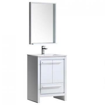 Fresca Allier 24" W Vanity in White Finish with Mirror