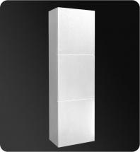 Fresca White Bathroom Linen Side Cabinet With 3 Large Storage Areas