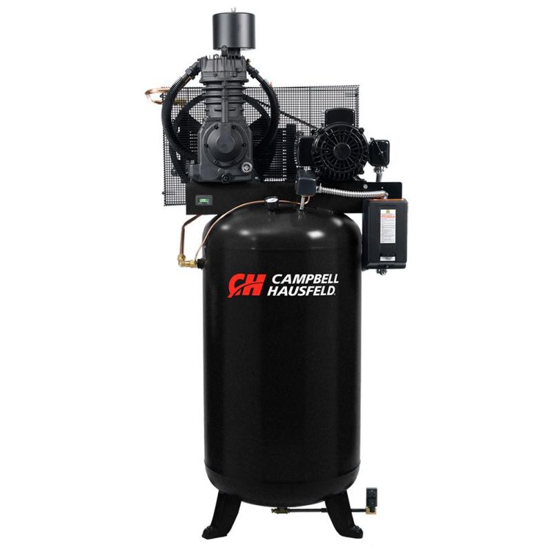 Campbell Hausfeld Air Compressor, 80 Gallon Fully Packaged 25CFM 7.5HP 208-230/460V 3PH (CE7001FP)