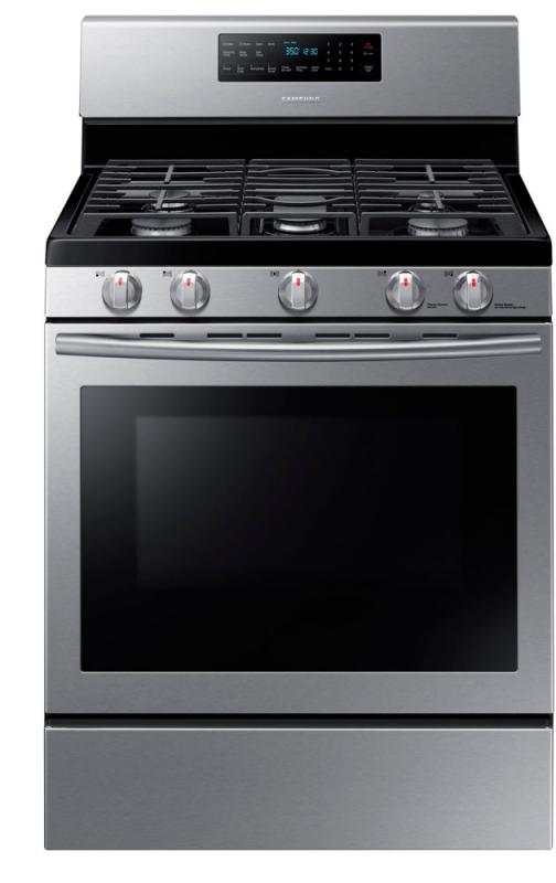 Samsung 5.8 cu. ft. Free-Standing Convection Gas Range in Stainless Steel