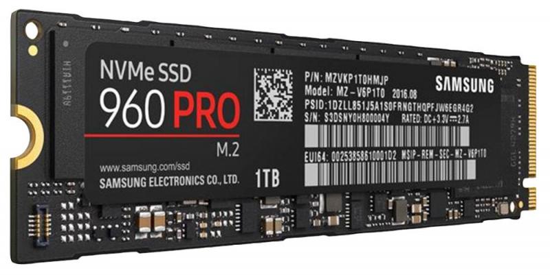 Samsung 960 PRO Series NVMe SSD M.2 - 1TB