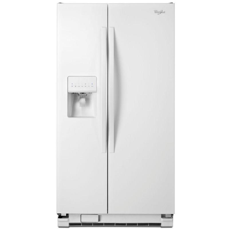 Whirlpool 33-inch Wide Side-by-Side Refrigerator with Water Dispenser - 21 cu. Feet