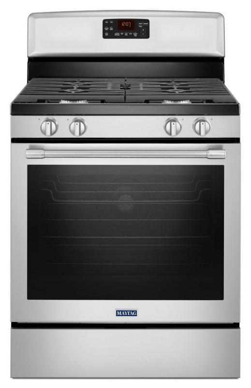 Maytag 30" Wide Gas Range with Fan Convection and Max Capacity Rack - 5.8 Cu. Feet