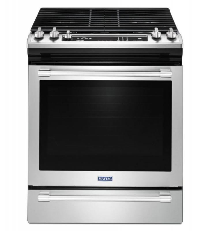 Maytag 30" WIDE SLIDE-IN GAS RANGE WITH TRUE CONVECTION AND FIT SYSTEM - 5.8 CU. Feet,