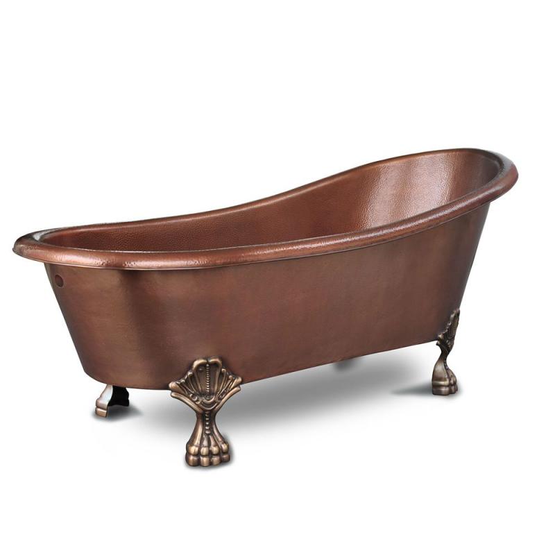 Sinkology Heisenberg 5 Feet 6" Handmade Copper Freestanding Clawfoot Bathtub