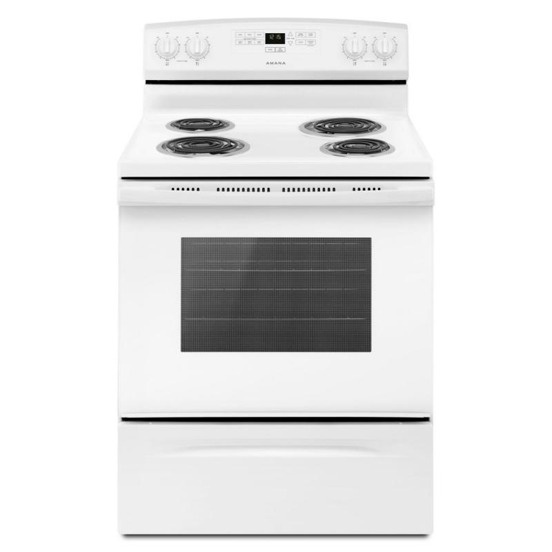 Amana 30" 4.8 cu. ft. Electric Range with Bake-Assist Presets in White