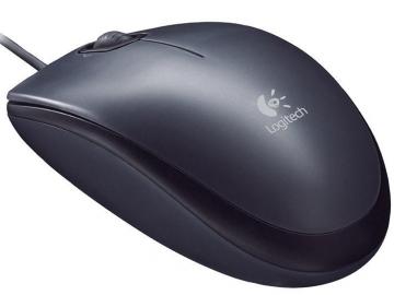 Logitech M90 USB Optical Mouse Black