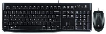 Logitech MK120 Keyboard & Mouse Deskset Black
