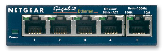 Netgear ProSafe 5-Port Network Switch - Gigabit Ethernet (1000 Mbps)