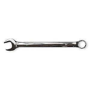 Westward 25mm Combination Wrench, Metric, Full Polish, Number of Points: 12