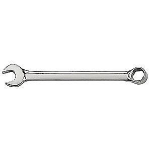 Westward 5/16" Combination Wrench, SAE, Full Polish, Number of Points: 6