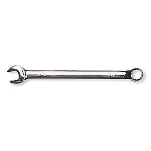 Westward 1/4" Combination Wrench, SAE, Full Polish, Number of Points: 12