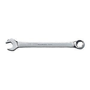 Westward 9/16" Combination Wrench, SAE, Satin, Number of Points: 6