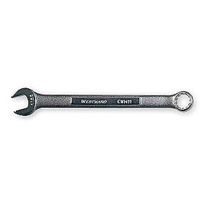 Westward 5/16" Combination Wrench, SAE, Satin, Number of Points: 12