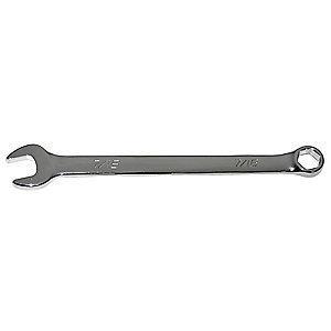 Westward 11/32" Combination Wrench, SAE, Full Polish, Number of Points: 6