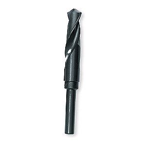 Westward Reduced Shank Drill Bit, 5/8", High Speed Steel, Black Oxide, List Number Non-Listed
