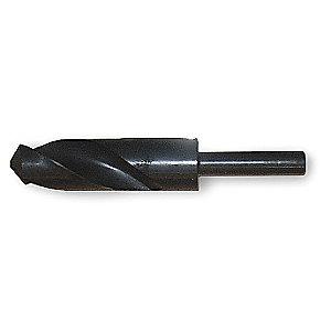 Westward Reduced Shank Drill Bit, 1-7/16", High Speed Steel, Black Oxide, List Number Non-Listed