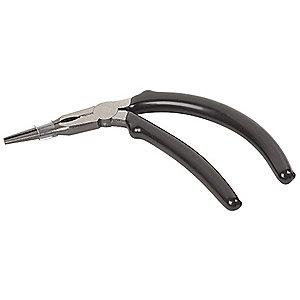 Westward Long Nose Plier, 7-1/8" Overall Length, 2-5/16" Max. Jaw Opening, Serrated Gripping Surface