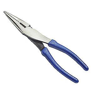 Westward Needle Nose Plier, 8-1/4" Overall Length, 1-11/16" Max. Jaw Opening, Serrated Gripping Surf