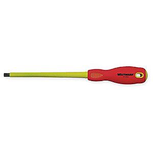 Westward Steel Insulated Screwdriver with 7" Shank and 5/16" Cabinet Tip