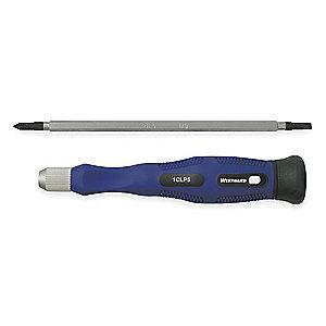 Westward Alloy Tool Steel Precision Screwdriver with 2-1/2" Tip