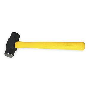 Westward Double Face Sledge Hammer, 8 lb. Head Weight, 2-1/2" Head Width, 34-3/8" Overall Length