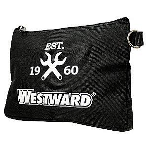 Westward 1-Pocket Polyester General Purpose Tool Bag, 7"H x 12"W x 1/4"D, Black