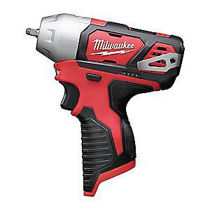 Milwaukee Tool 1/4" Cordless Impact Wrench, 12.0V, 450 in.-lb. Max. Torque, Bare Tool