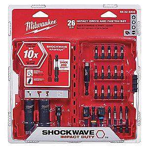 Milwaukee Tool 26-Piece Screwdriver Bit Set, 1/4" Hex Shank Size