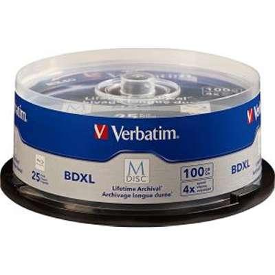 Verbatim 25-pack M-Disc BDXL 100GB 4x Spindle Brand