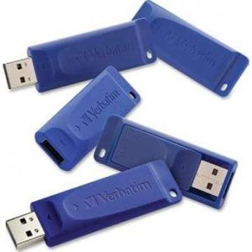 Verbatim 8GB USB Flash Drive 5 Pack Blue