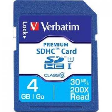 Verbatim Secure Digital High Capacity 4GB Memory Card Class 6