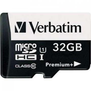 Verbatim 32GB microSDHC Class 10 Premium+ 533X W Adapter UHS1