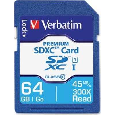 Verbatim 64GB Premium SDXC Memory CL10