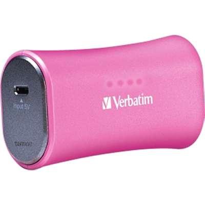 Verbatim 2200mAh Portable Power Pack Pink