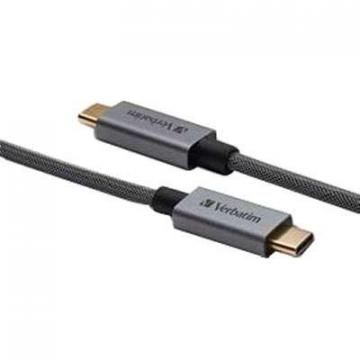 Verbatim 47 inch USB-C to USB-C Braided Black Cable