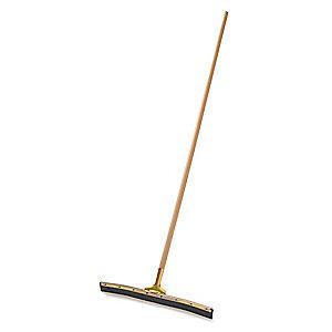 Rubbermaid 24"W Curved Rubber Floor Squeegee Without Handle, Black