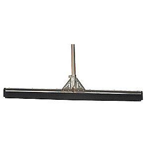 Tough Guy 30"W Straight Double Rubber Floor Squeegee Without Handle, Black