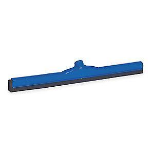 Tough Guy 24"W Straight Double Foam Rubber Floor Squeegee Without Handle, Blue